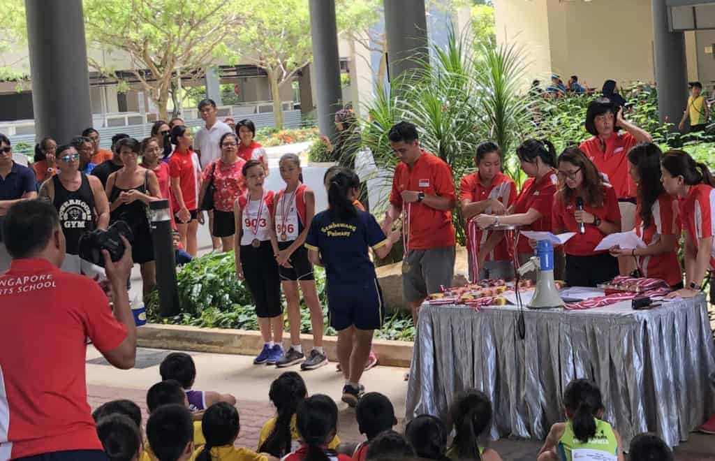 Sembawang Primary School in SSP-SAA Primary Schools Track and Field Invitational Meet 2019