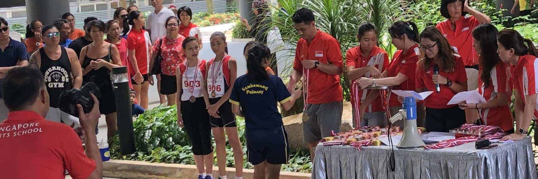 Sembawang Primary School in SSP-SAA Primary Schools Track and Field Invitational Meet 2019
