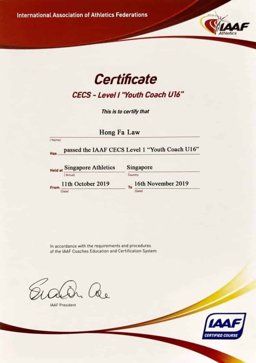 SAGA Athletics Coaching Track and Field Coaching Bedok Stadium