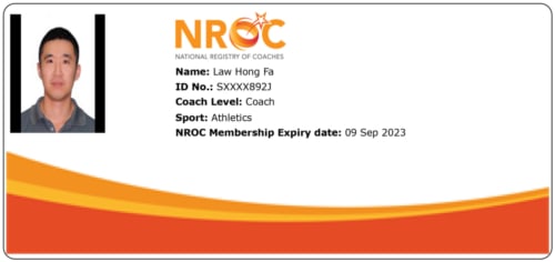Singapore National Registry of Coaches in Athletics (NROC)